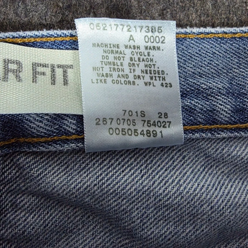 Levis 505 Regular Fit Jeans Mens 36x30 Measures 34x28.5 Blue‎ Straight Leg Denim